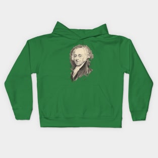 Portrait of John Adams Kids Hoodie